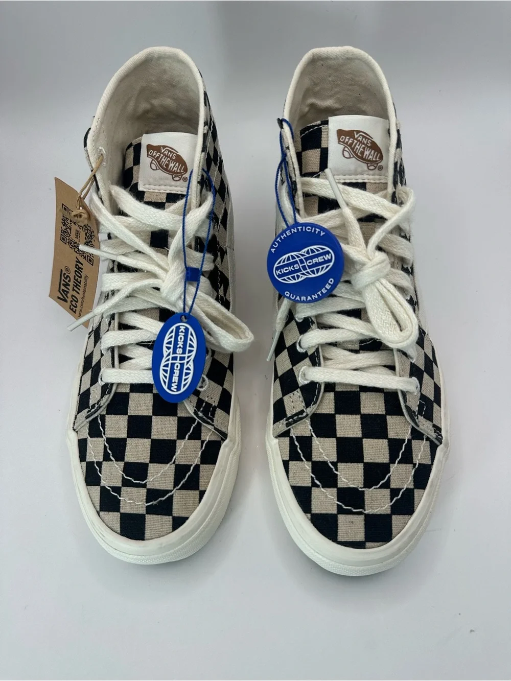 Vans Eco Theory Checkerboard Sk8-Hi Tapered Men’s Size US 6.5 Women’s US 8
